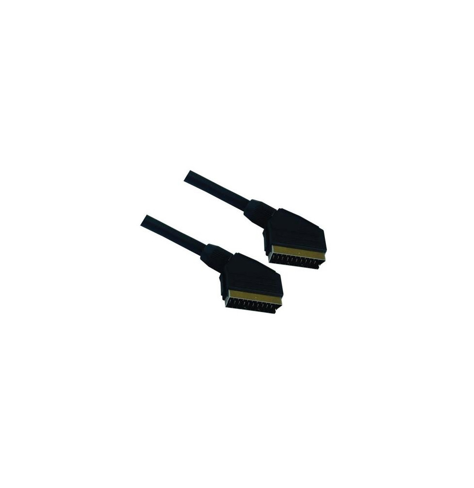  82.037 CABLE SCART - SCART 21POLI M-M 1.8MT  GOLD NILOX 07NXSK18001