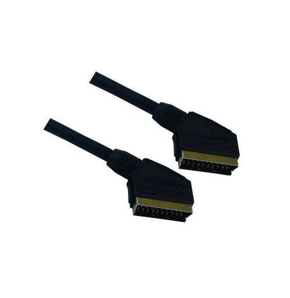  82.037 C?BLE SCART - SCART 21POLI M-M 1.8MT  GOLD NILOX 07NXSK180