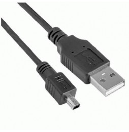  82.0601 KABEL USB2.0 A-BMINI M/M 5MT  NILOX SCHWARZ - 07NXU205MB201  DIGI