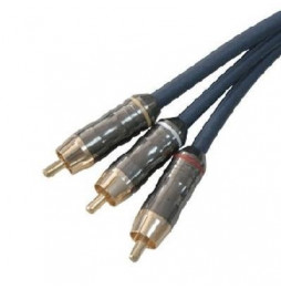  82.086 KABEL AUDIO 2XRCA M/M 3MT SCHWARZ NILOX 07NXAU03RC2