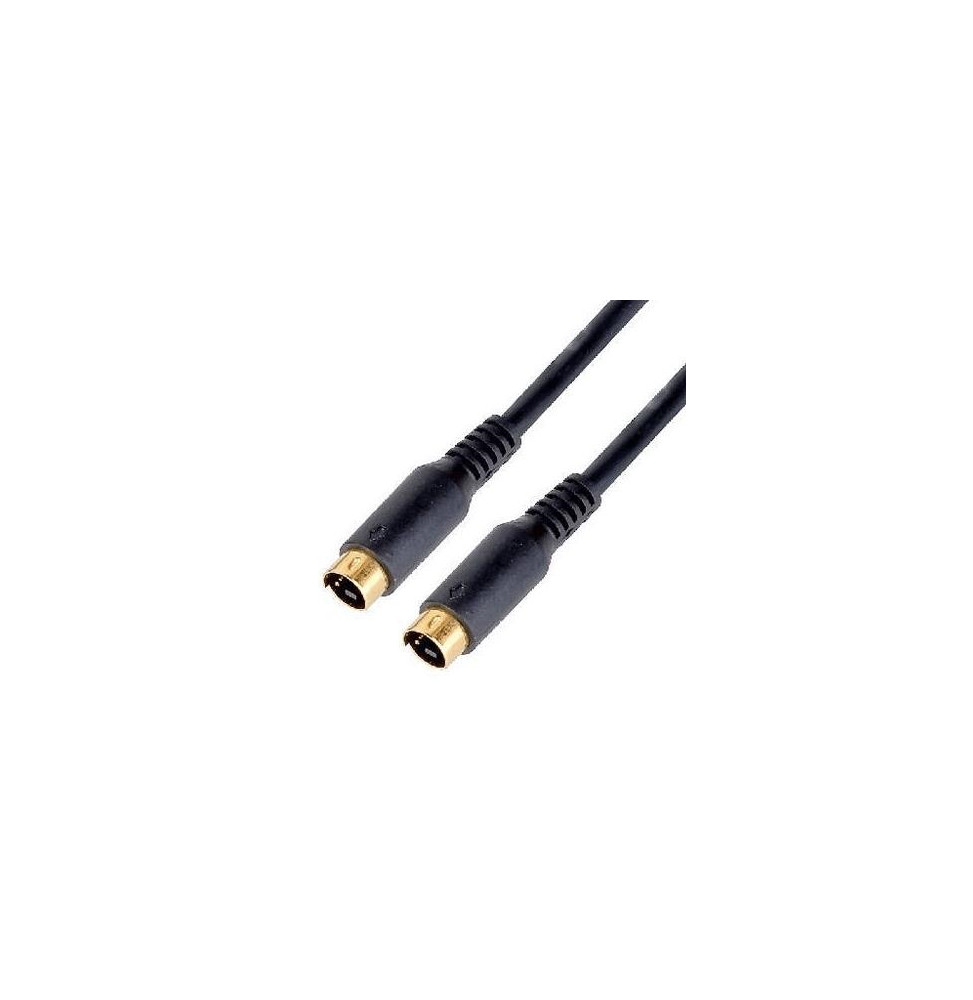  82.091 CABLE VIDEO S-VHS M/M 2MT  BLACK NILOX 07NXSH02MA2