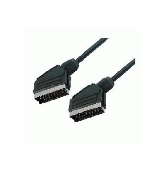  82.134 CABLE SCART 21 PIN M/M 5MT BLACK NILOX 07NXSK05MA2