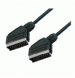  82.135 CABLE SCART 21 PIN M/M 3MT BLACK NILOX 07NXSK03MA2