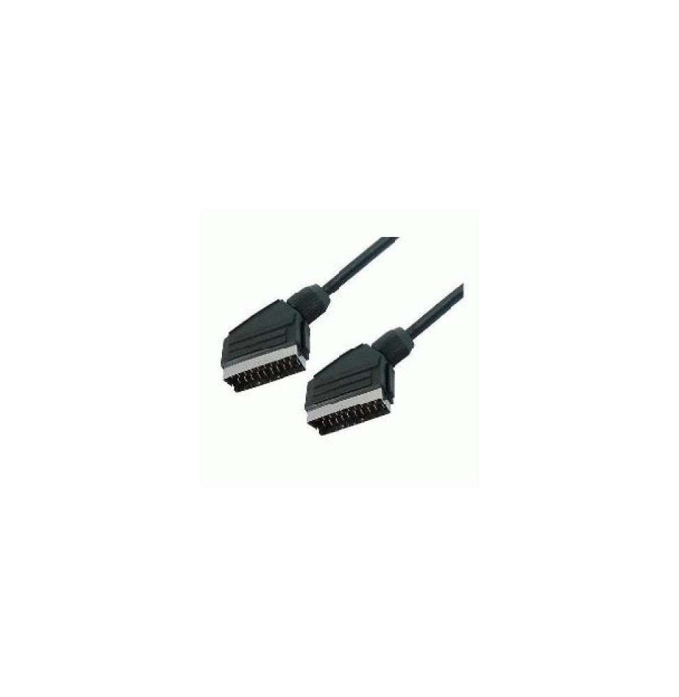  82.135 CABLE SCART 21 PIN M/M 3MT BLACK NILOX 07NXSK03MA