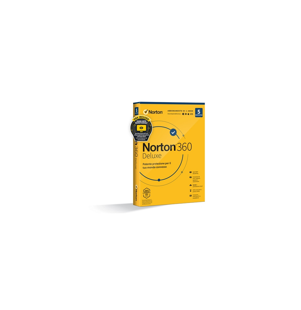  59.274 NORTON BOX 360 DELUXE  5 DISPOSITIVI (21397535) - 50GB BACKUP FIN