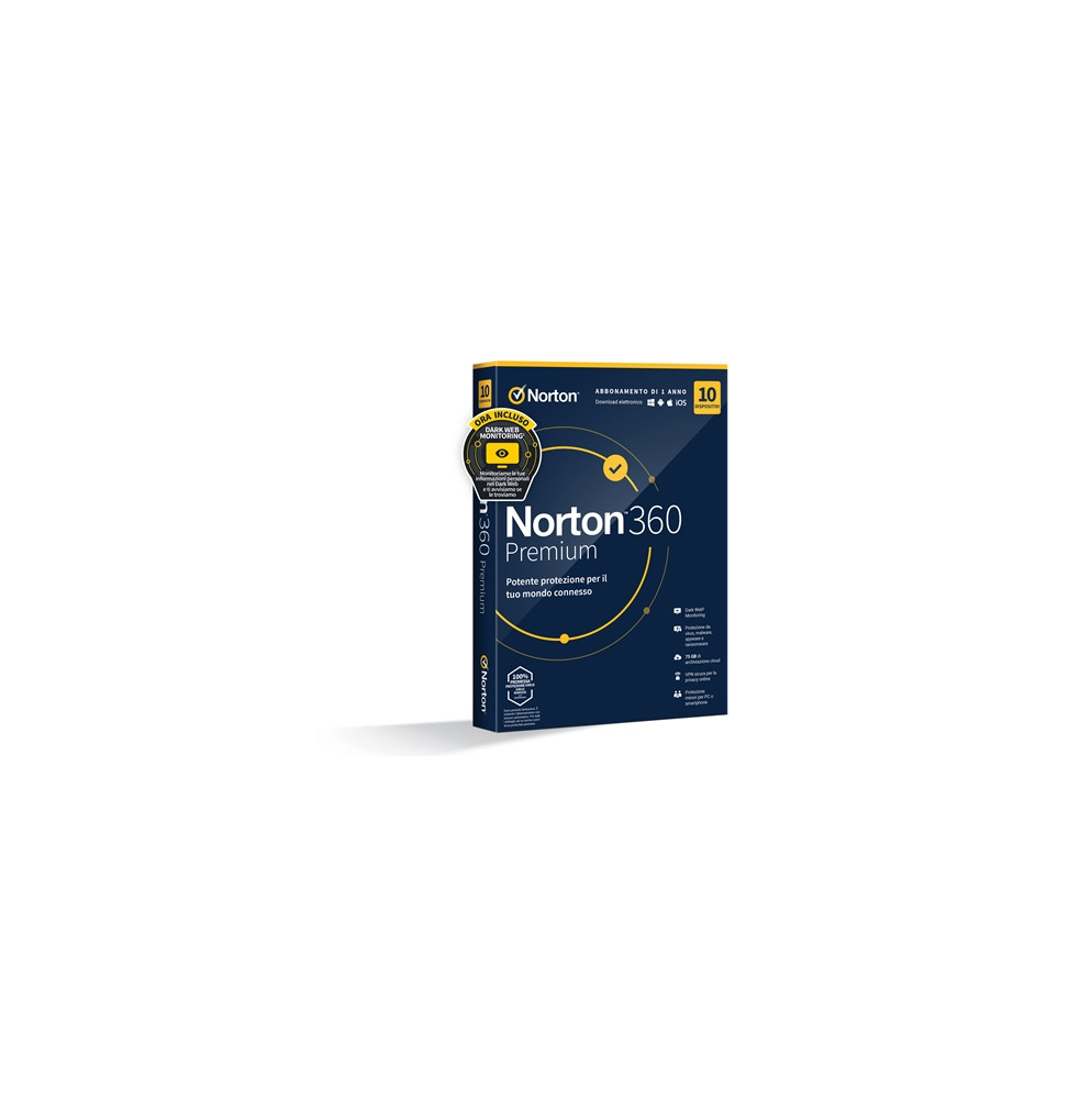  59.275 NORTON BOX 360 PREMIUM  10 DISPOSITIVI (21397805) - 75GB BACKUP F