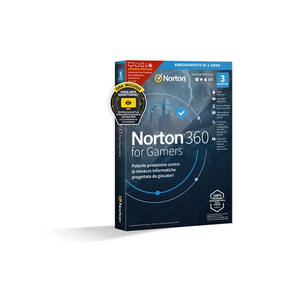  59.278 NORTON BOX 360 FOR GAMERS 2021  3 DISPOSITIVI (21416227) - 50G