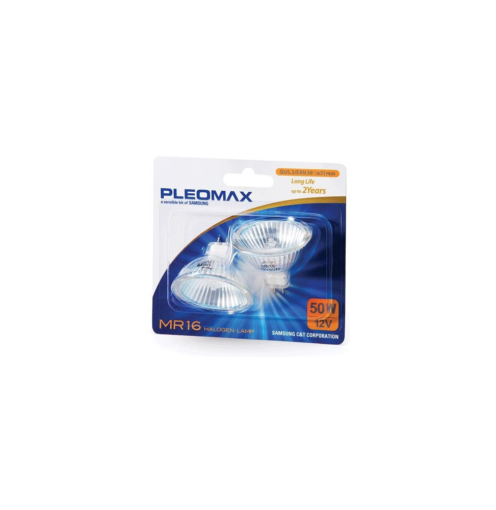  98.0044 LAMPADA ALOGENA PLEOMAX/SAMSUNG GU5.3 FARETTO 35W BLISTER DA 